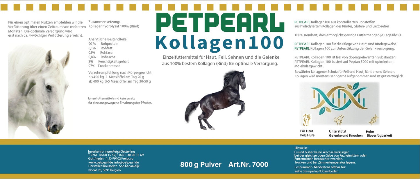 Collagen 100 - PETPEARL Vital substances for animals