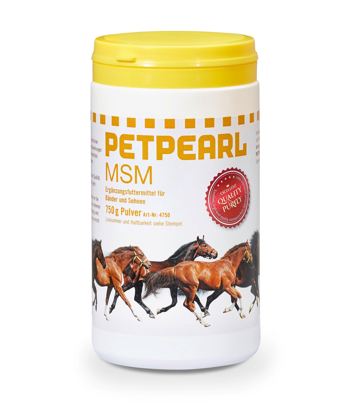 PETPEARL MSM für Pferde in 100% Reinheit 750 g für viele Anwendungen